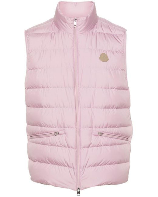Moncler Pink Treompan Down-feather Gilet for men