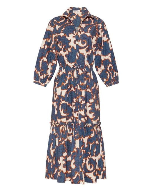 Vestido con estampado floral Cara Cara de color White