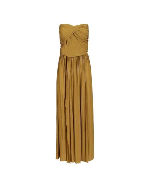 Amazuìn Metallic Tayla Ruched Maxi Skirt