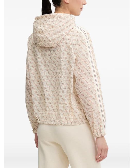 Guess Natural Patterned Hooded Jacket