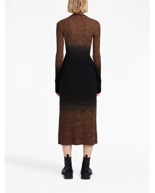 Proenza Schouler Brown Marl Gradient-Effect Skirt