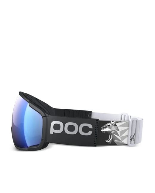 Poc Blue Geometric-Print Ski Goggles for men