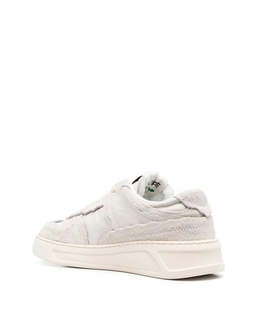 MSGM White Logo-Print Sneakers for men