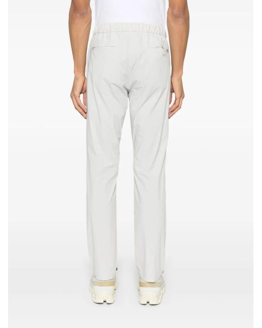 Herno White Stretchy Blend Fabric Trousers for men