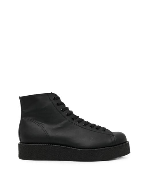 Yohji Yamamoto Black Mat Boots for men