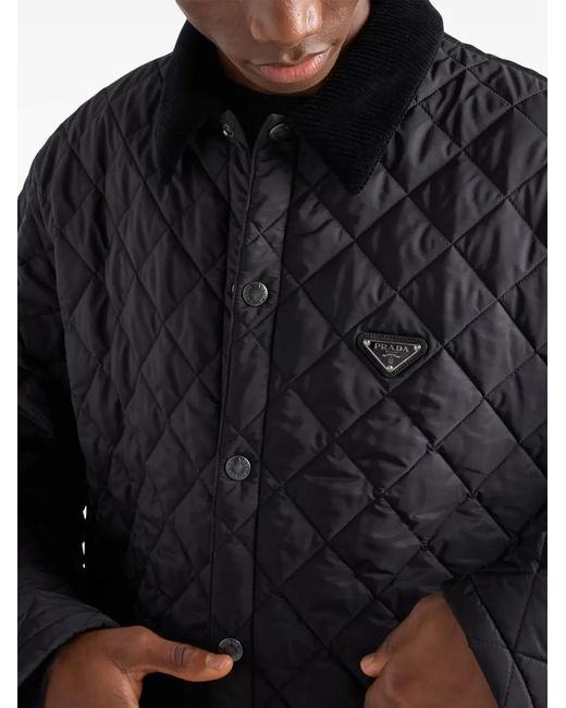 Prada Black Re-Nylon Quilted Jacket for men