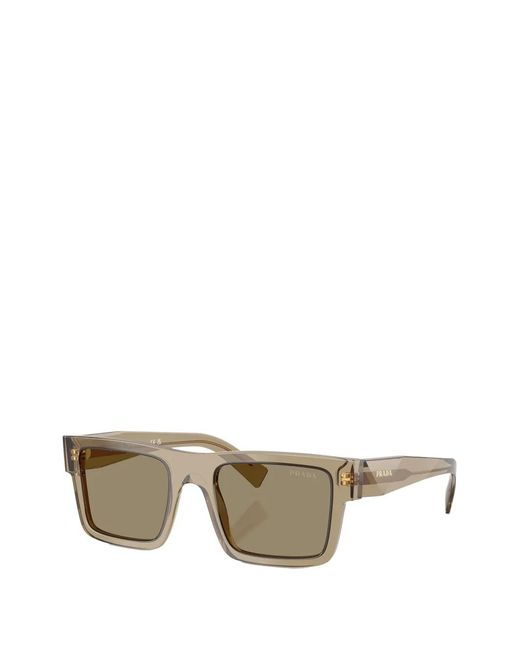 Prada Gray Square-Frame Sunglasses for men