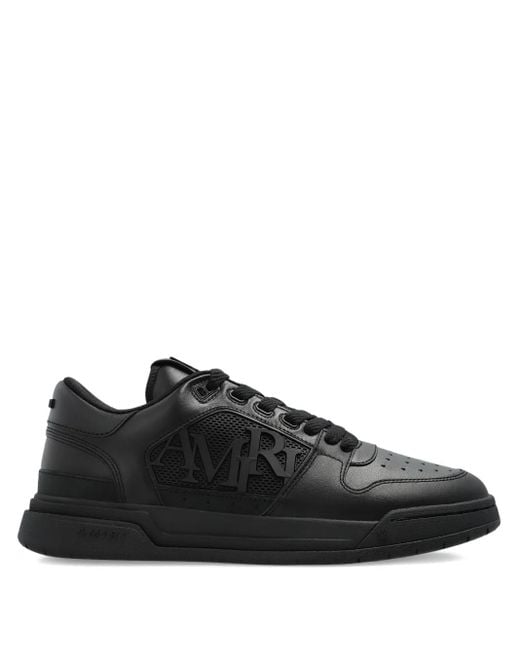 Amiri Black Logo-Patch Sneakers for men