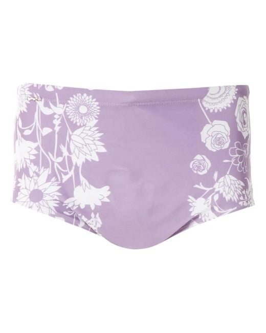 Amir Slama Purple Printed Trunks for men