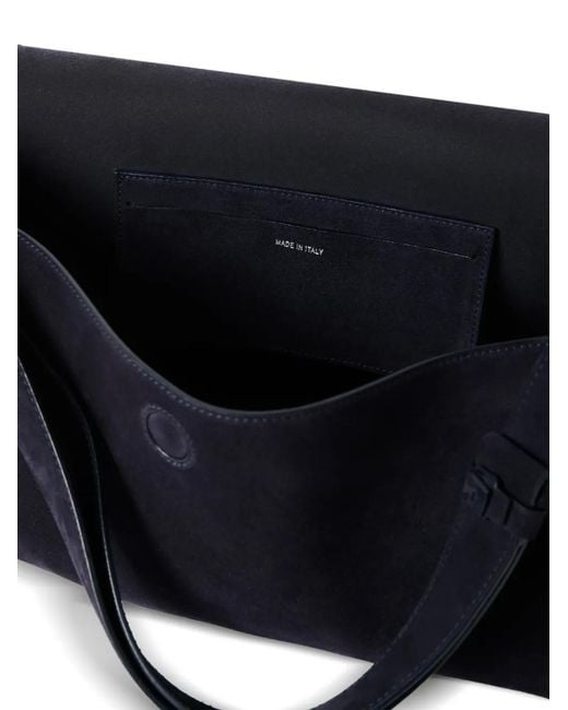 Studio Nicholson Black Sac Porté Épaule Shiboru En Daim