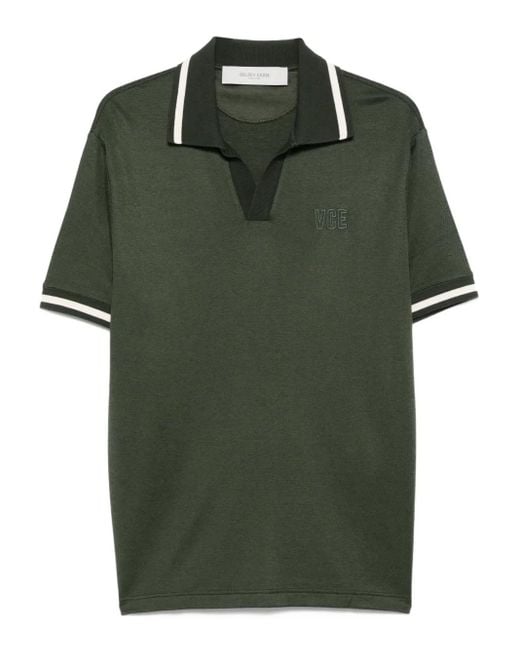 Polo À Finitions Rayées Golden Goose Deluxe Brand pour homme en coloris Green