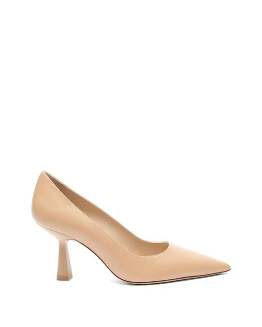 Stuart Weitzman Natural Pointed-Toe Pumps