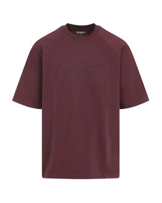 Carhartt Red Ray Raglan T-Shirt for men