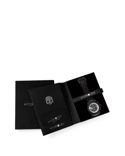 Hydrogen Black Otto 40Mm Skull Chronograph Watch