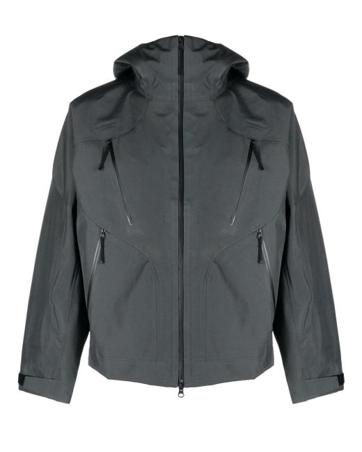 Goldwin Gray Gore-tex 3l Hooded Jacket for men