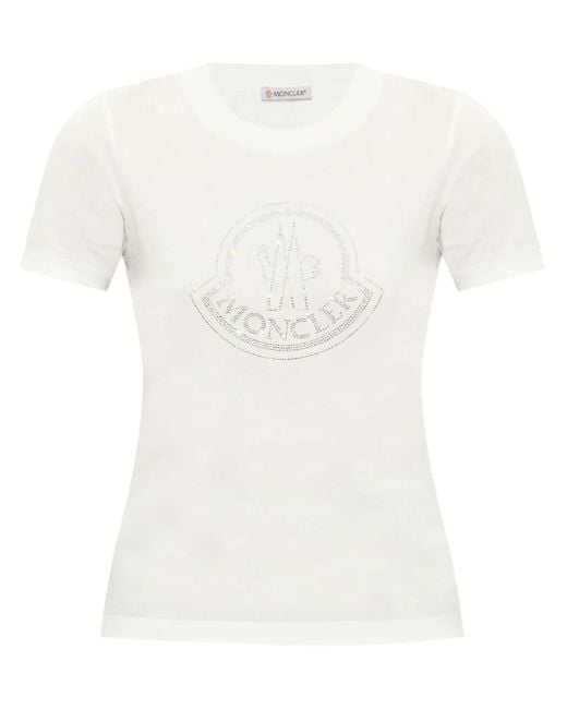 Moncler White T-Shirts