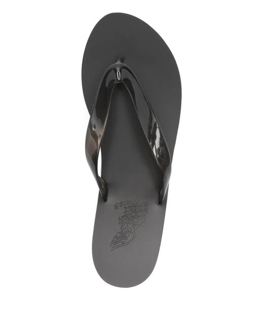 Ancient Greek Sandals Black Saionara Jelly Flip-Flops