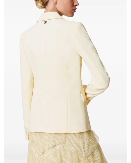Twinset Natural Crepe Blazer