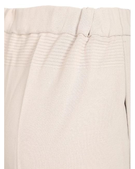 CFCL Natural Tapered-Leg Pintuck-Knit Trousers