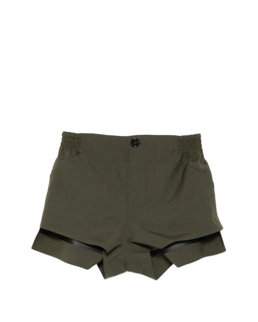 Coperni Green Tailored Shorts