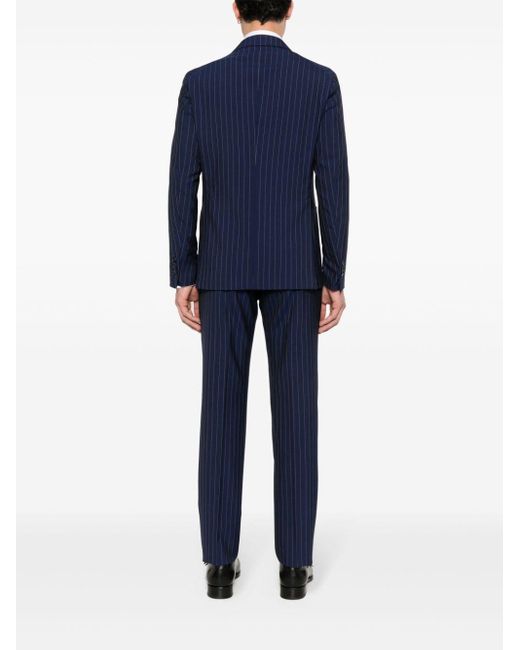 Tagliatore Blue Single-breasted Wool Suit for men