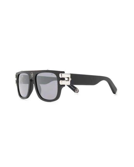 Philipp Plein Black Square-Frame Sunglasses for men
