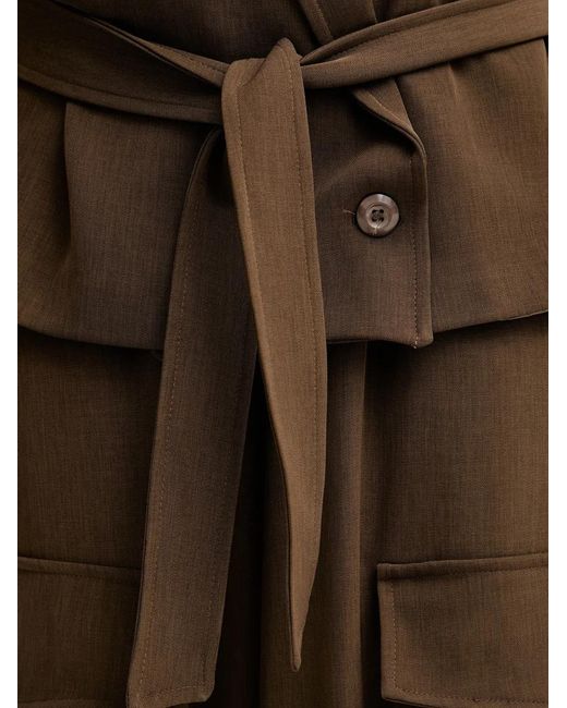 Haveone Brown Belted Waistcoat