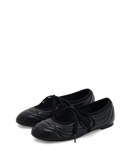 JW PEI White Ballerines Erika À Lacets
