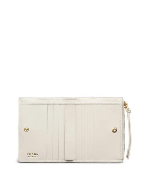 Prada Natural Small Leather Wallet