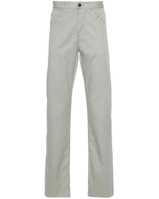Canali Gray Relaxed-Fit Chinos for men
