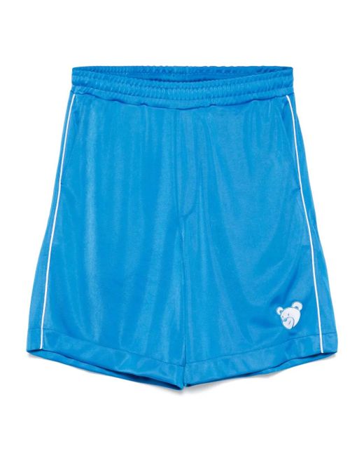 INBETWEENERS Blue Logo-Embroidered Track Shorts