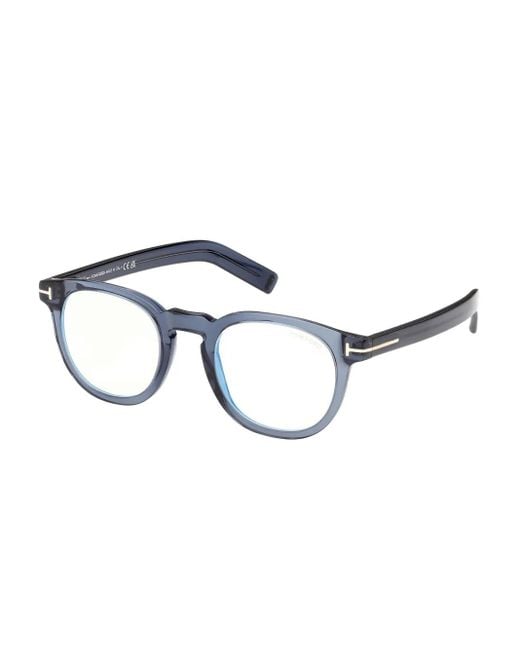 Tom Ford Brown Round-Frame Glasses for men