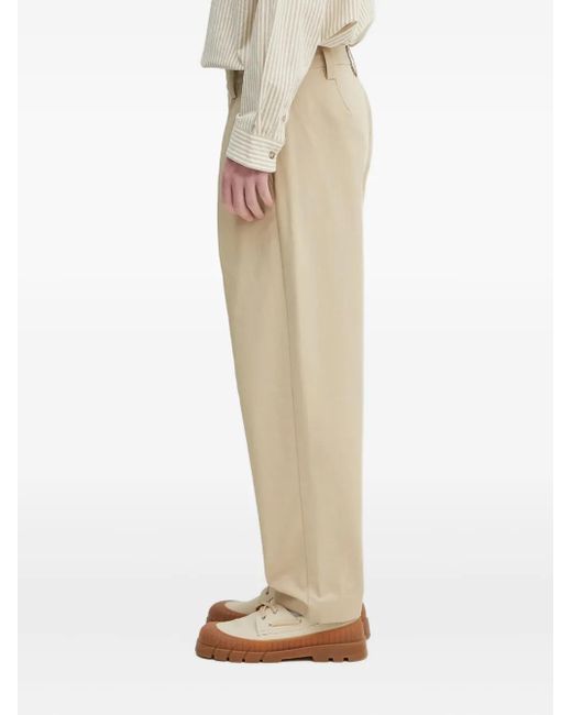 A.P.C. Natural Pleated-Pocket Trousers for men