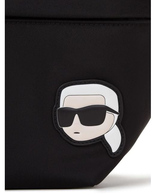 Marsupio Ikonik di Karl Lagerfeld in Black da Uomo