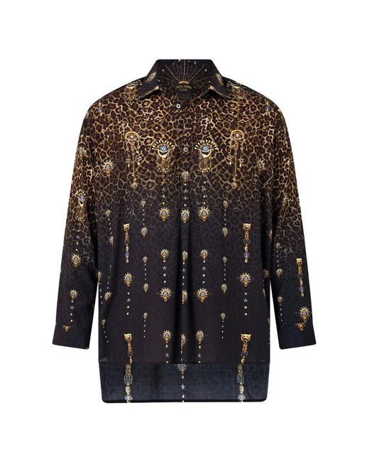 Camilla Black Long-Sleeve Shirt for men