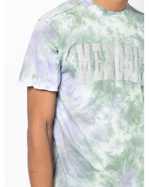 Stain Shade Green X Hiroshi Fujiwara Tie-Dye Print T-Shirt for men