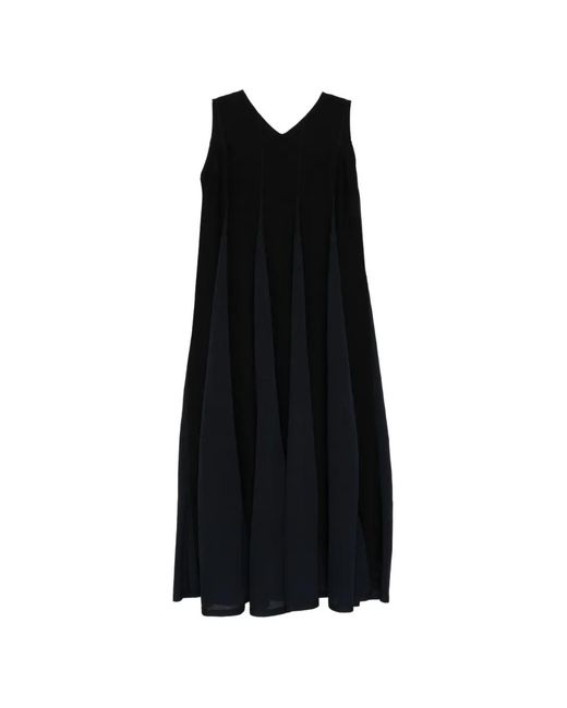 CFCL Black Knitted V-Neck Dress
