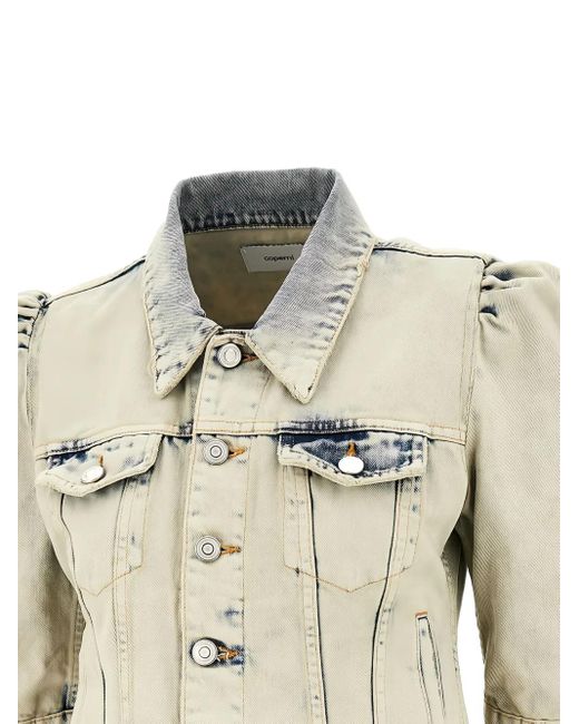 Coperni Metallic Denim Jacket