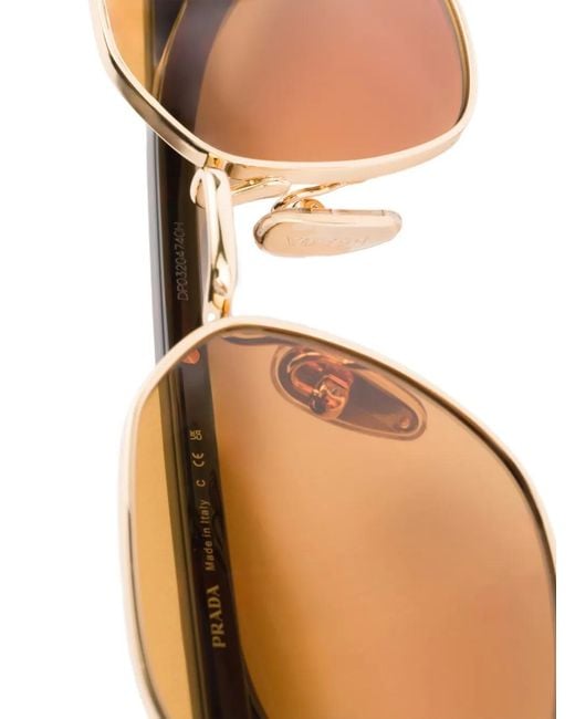 Prada Natural Square-Frame Sunglasses for men