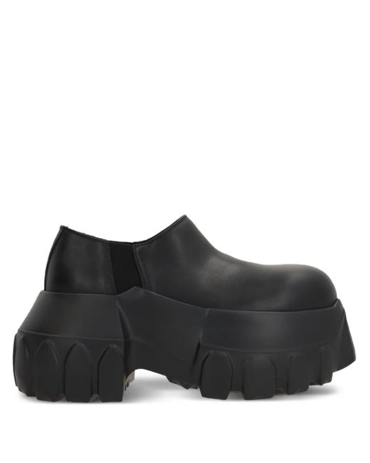 Rick Owens Black Platform Loafers