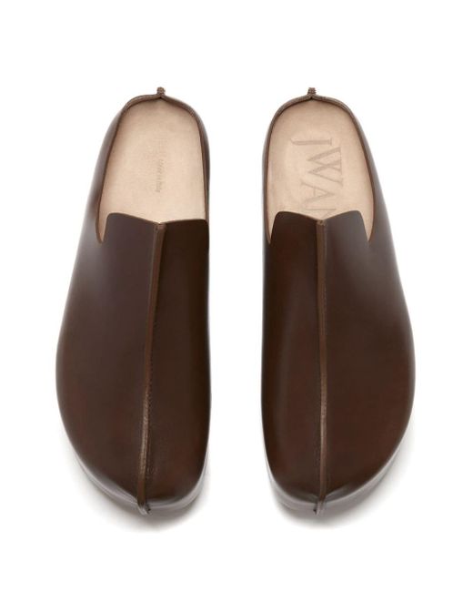 J.W. Anderson Brown Leather Platform Clogs - Women's - Calfskin/rubber/leather