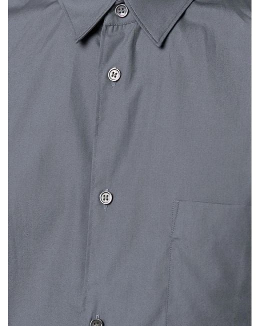 Comme des Garçons Blue Pointed Collar Cotton Shirt for men