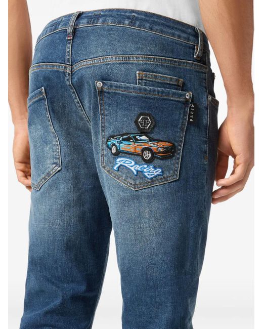 メンズ Philipp Plein Cars Racing ジーンズ Blue