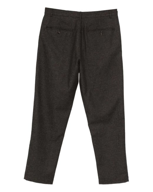 Universal Works Black Buttoned Trousers for men