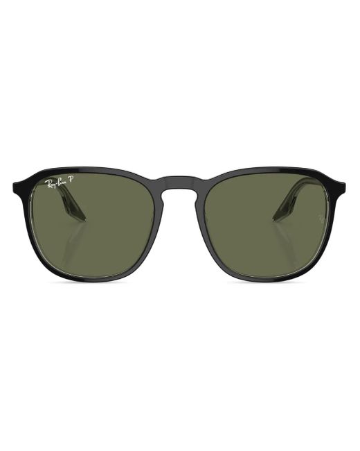 Gafas de sol con letras del logo Ray-Ban de color Green