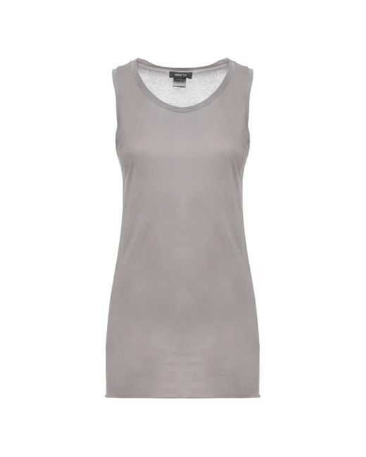 Avant Toi Gray Scoop-Neck Vest