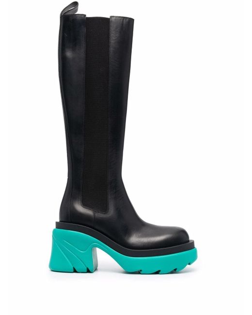 Botas chelsea Flash altas Bottega Veneta de Cuero de color Negro - Lyst