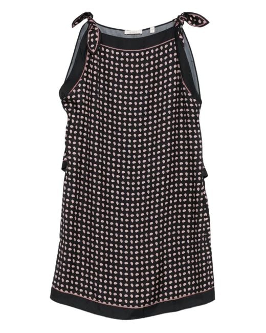 Doen Black Millane Printed Mini Dress