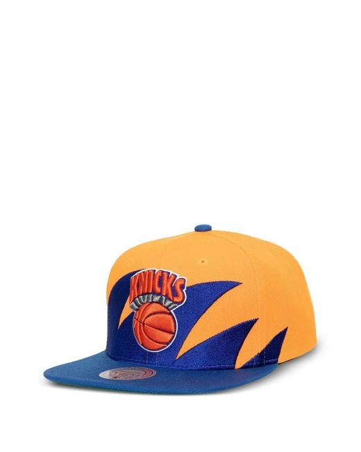 Mitchell & Ness Blue New York Knicks Sharktooth Cap for men