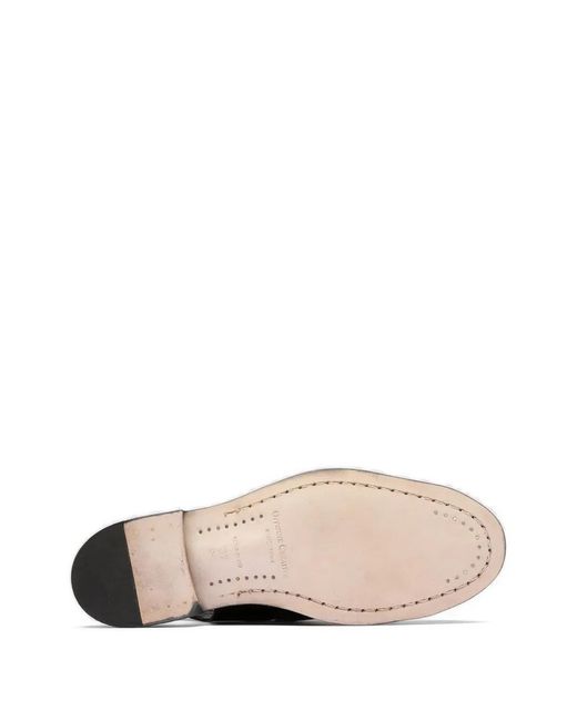Officine Creative White Mocassins Solitude 102 À Fronces